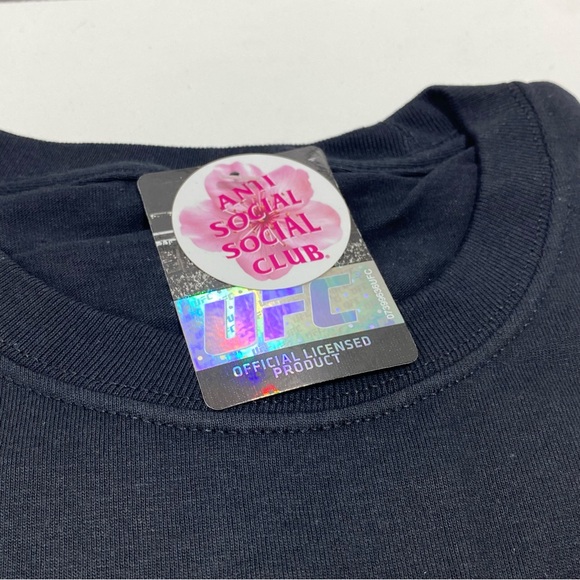 NEW - Anti Social Social Club - Conor McGregor UFC Tee Shirt - Black - MEDIUM - Picture 6 of 8